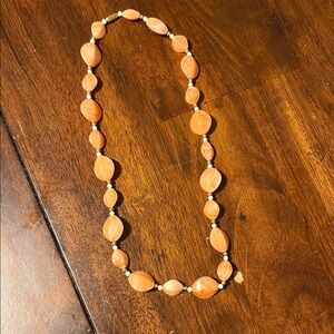 Elegant Orange Beaded Necklace